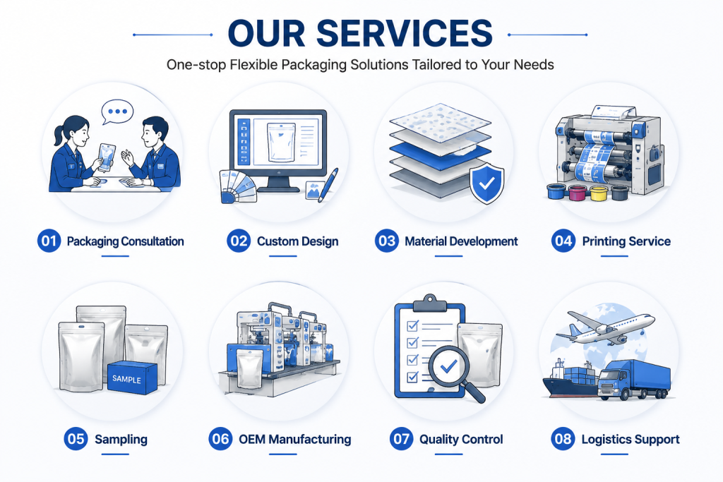 one stop flexible packaging solutions tailored to your needs