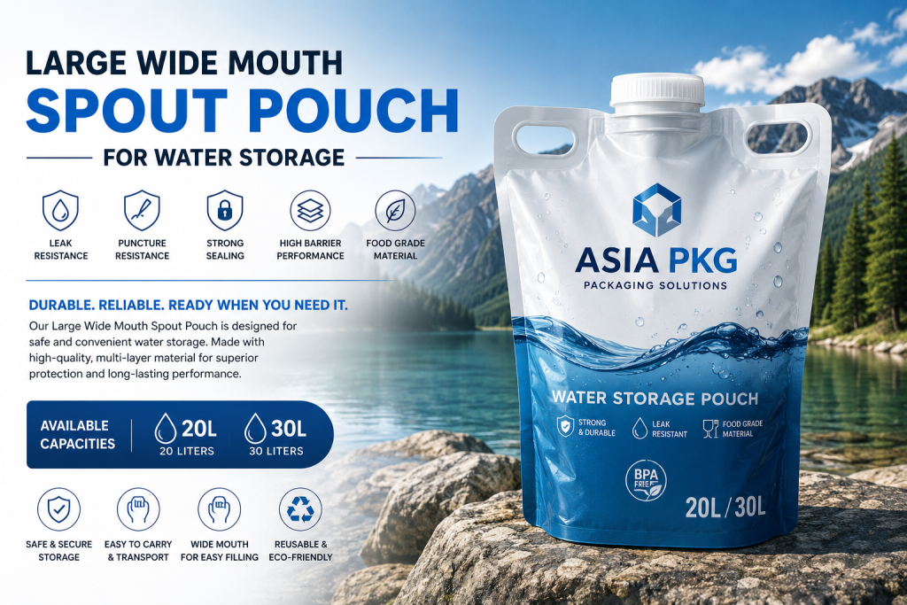 large capacity spout pouches