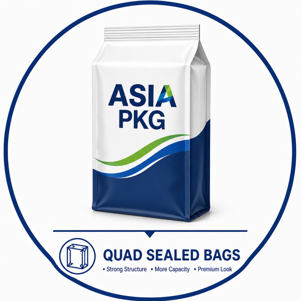 quad side sealed bags