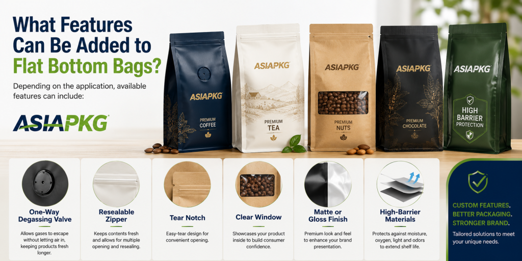 coffee bags features