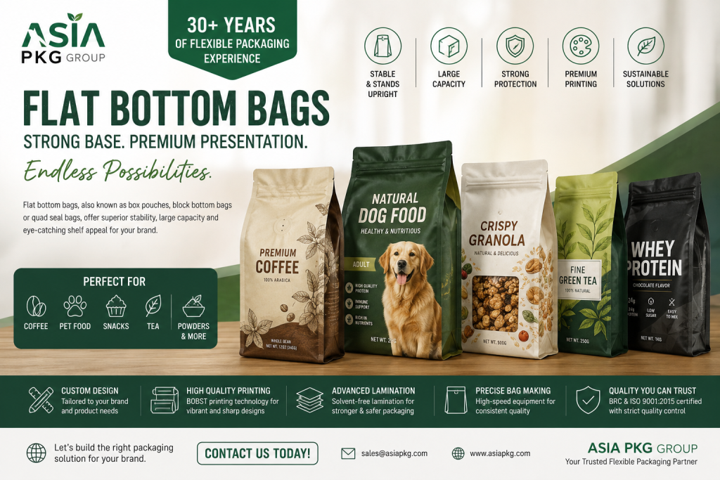flat bottom bags